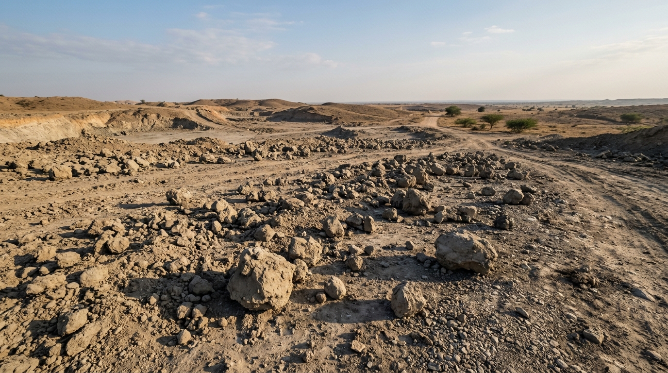 Dahisara Mandvi Kutch open mineral field